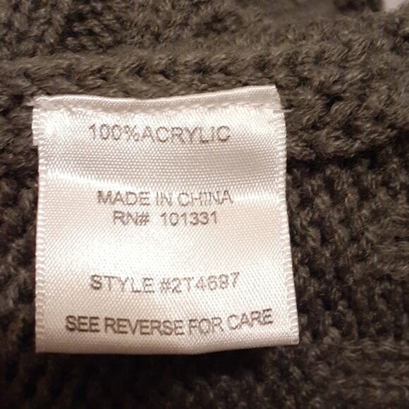 Charlotte Russe. Gray open front Cardigan Sweater With Tie Belt. S - Picture 6 of 8